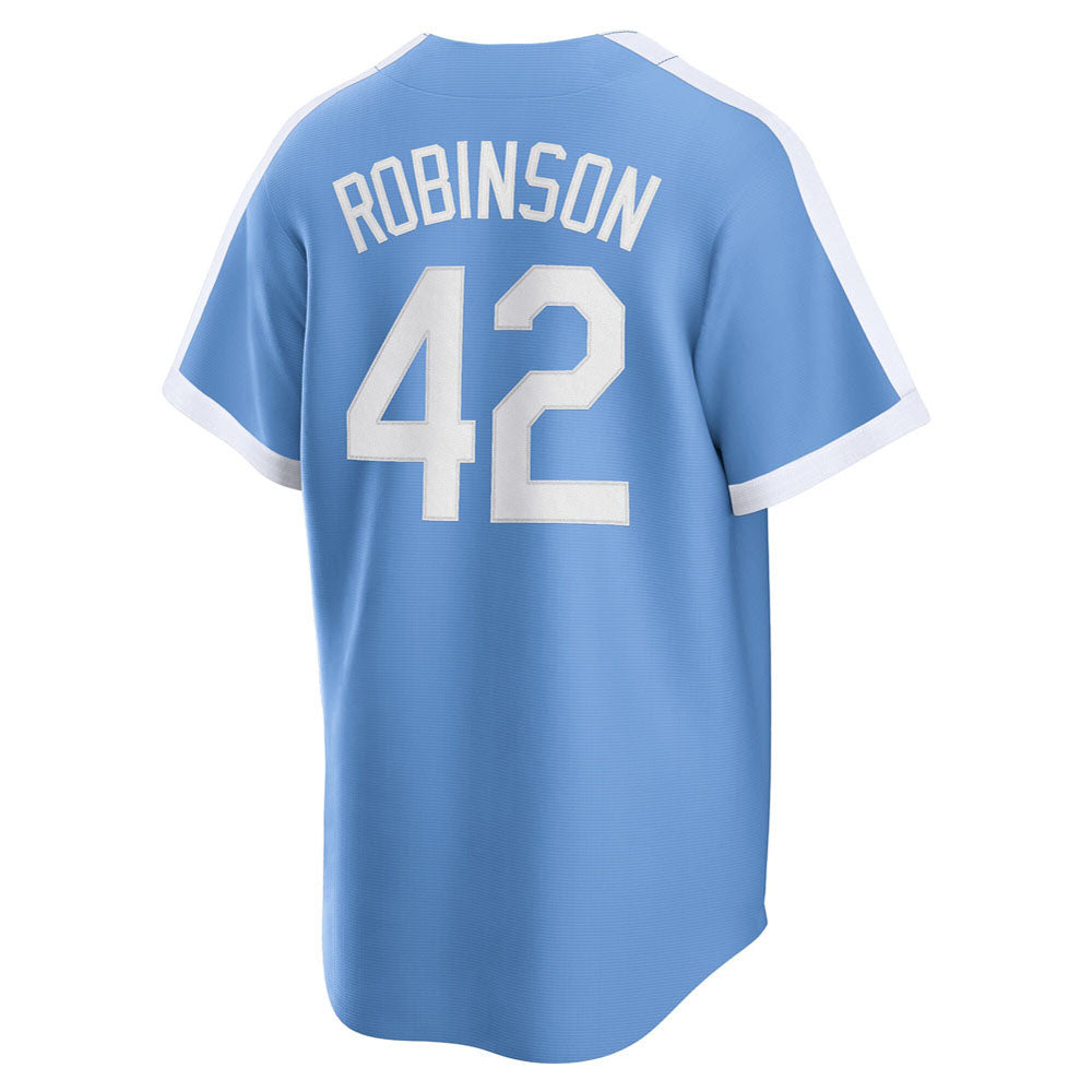 Men's Brooklyn Dodgers Jackie Robinson Alternate Cooperstown Collection Player Jersey - Light Blue